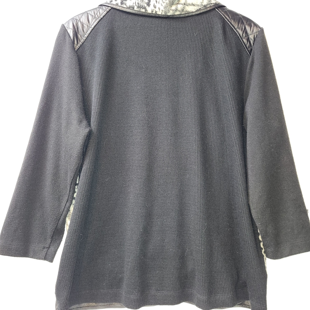 Ali Miles Patchwork Houndstooth Cardigan Blazer W… - image 6